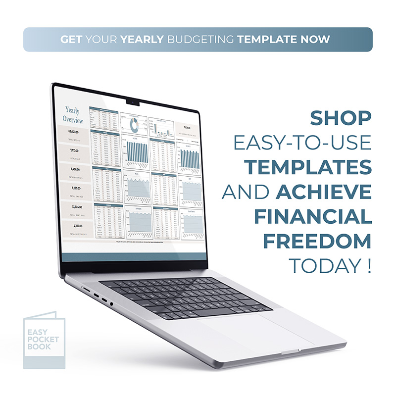 2 Yearly Budgeting Template – Blue