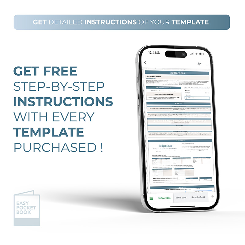 6 Yearly Budgeting Template – Blue