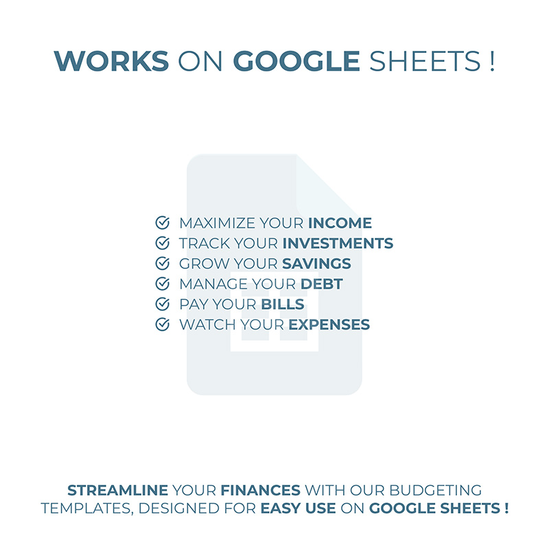 8 Yearly Budgeting Template – Blue