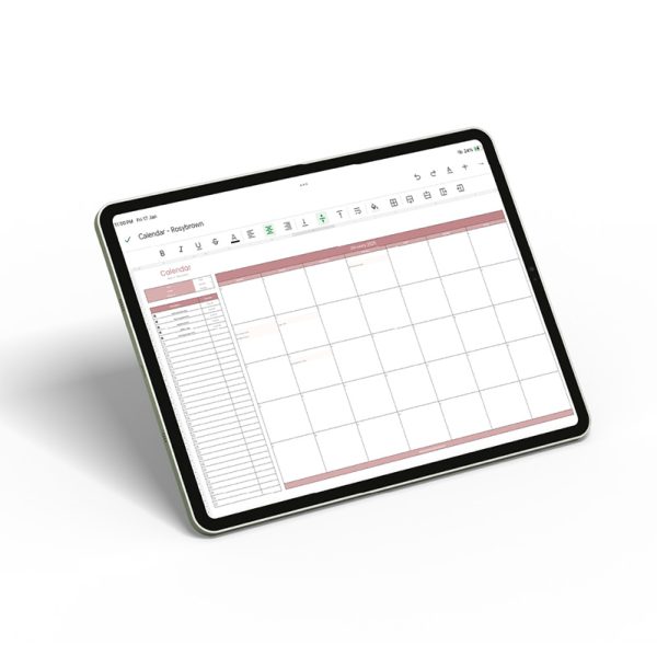 Smart Calendar – Rosybrown